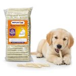 Petlicious & More Natural Twisted Rawhide Chew Sticks for Dogs 1000 Gm