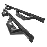 TAC Sidewinder Running Boards Fit 2005-2023 Toyota Tacoma Double Cab Truck Pickup 4” Drop Fine Texture Black Side Steps Nerf Bars Rock Slider Armor Off-Road Accessories (2pcs)