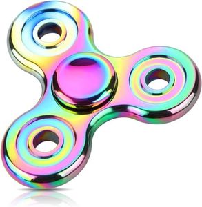 ATESSON Fidget Spinner Toy 2 to 5 Min Spins Durable Stainless Steel Bearing High Speed Metal Material Hand Spinner Stress Relief Anxiety Relieves Reducer for Kids and Adults