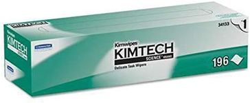 Kimberly-Clark 34133 Kimtech Science Kimwipes Delicate Task Wipe, 11.8" Width, 11.8" Length, White, Pack of 2940