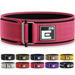 Self-Locking Weight Lifting Belt,Premium Weightlifting Belt for Serious Functional Fitness, Weight Lifting, and Olympic Lifting Athletes,Deadlift Training Belt (Small, Miami Pink)