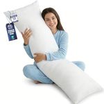 Utopia Bedding Bolster Pillow Pack of 1 (King, 5 Ft), Full Body Pillow, Soft Hollowfiber Filling, Long Pregnancy Pillow for Maternity Support and Side Sleeper (White)