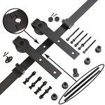 RUSTY DESIGN Sliding Barn Door Hardware Kit For Single Door (79" Rail)