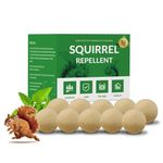 10 Pack Squirrel Repellent Outdoor, Chipmunk Repellent, Rodent & Squirrel Repellent for Attic, Car Engines, Ultra Powerful Squirrel Deterrent Keep Squirrels Out of Garden, Long-Lasting, Pet Safe