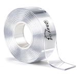 Ohayooz Extra Strong Double Sided Tape Heavy Duty Removable 10FT, Clear Sticky Nano Adhesive Wall Tape for Hanging Picture, Poster, Carpet, Photo Deco