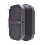 POW Audio Mo Expandable Wireless Speaker with Universal Click Mount & Wallet For iPhone & Android Devices Graphite