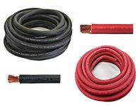 WNI 2/0 Gauge 5 Feet Black 5 Feet Red 2/0 AWG Ultra Flexible Welding Battery Copper Cable Wire - Made In The USA - Car, Inverter, RV, Solar