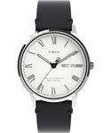 Timex Men Analogue Quartz Watch with Leather Strap TW2W15000