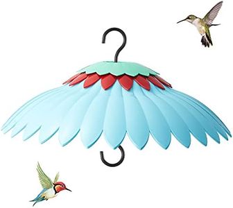 Beserie Squirrel Baffle,Hang from Bird Feeders for Outdoors Squirrel Proof, Protect Feed Green Dome Attract Hummingbirds, Moat Proof, Easy to Clean-14inch(Blue)