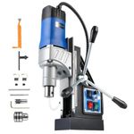 ZELCAN Mag Drill Press, 1550W Portable Magnetic Drill Press with 50 mm Boring Diameter, 0-580 RPM Stepless Speed & Reversible Direction, 13000N Mag Force Electric Drilling Machine for Metal Surface