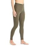 ICEBREAKER Merino Women’s 175 Everyday Winter Leggings, 100% Merino Wool Base Layer - Soft, Stretchy Thermal for Women - Premium Snow Clothes and Cold Weather Gear for Women - Loden Green, X-Small