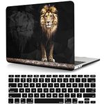 Laptop Case Compatible with MacBook Pro 13 Inch Case 2020 2019 2018 2017 2016 Release A2338 M1 A2289 A2251 A2159 A1989 A1708 A1706, Plastic Hard Shell Case & Keyboard Cover Skin - Lion