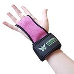 Freedomstrength Children Size gymnastics palm guard protectors with padded wrist strap (Pink, Medium)