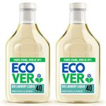 Ecover Concentrated Bio, Laundry Detergent, Laundry Washing Liquid, Honeysuckle & Jasmine, 2x Pack of 40 Washes, 2x 1.43L