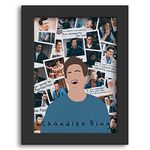 DmcreativityCraft Chandler Bing Framed Posters Friends Poster Tv Series Characters Aaesthetic Frames for Wall Decor with Black Frame Living Room, Bedroom Decoration (9 X 12 Inches)