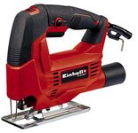 Einhell TC-JS 60/1 Electric Jigsaw | 60mm Cutting Depth, Swivel Soleplate For 45° Mitre Cuts, Electronic Speed Control, Dust Extractor, Soft grip Handle | Power Saw For Wood, Plastic and Metal