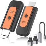 NETSYTE Wireless HDMI Transmitter and Receiver: Plug & Play Wireless HDMI Extender 100ft/30m,4K Decode 1080P for Output Streaming Video and Audio from Laptop/PC/TV Box/Projector to Monitor/HDTV