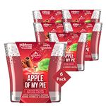 Glade Scented Candle, Apple of My Pie, Limited Edition, 1-Wick Candle, Air Freshener Infused with Essential Oils for Home Fragrance, 6 Count