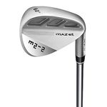 MAZEL M2-1/2 Series Forged Golf Wedge for Men Right Handed - Individual Golf Wedge 52 56 60 Degree,Milled Face for More Spin (M2-2,Silver 60 Degree)