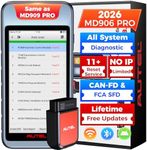 Autel MaxiDiag MD906PRO MD906 Pro OBD2 Scanner: 2026 2.0 of MD802Pro MD806 MD808 Pro, BT Wireless Full Systems Diagnostics, 11 Service Oil Reset Bleeding Injector SAS etc, FCA SGW CAN FD, Free Update
