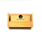 Bamboostan Bamboo Executive Card Holder Photo Picture Display Stand For Office Desk Special Business Card Display Holder Desk Business Card