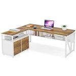 Tribesigns Office Desk with Drawers