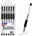 BAZIC Essence Black Gel-Pen w/ Cushion Grip (6/Pack), Case Pack of 144