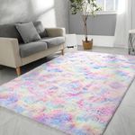 Shag Rugs Fluffy Area Rugs 4x5.2 Ft