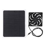 Solar Panel Fan Kit, 10W 12V 800MA Single Fan Solar Panel Powered Fan USB Output Solar Exhaust Fan Solar Powered Panel Fan for Shed Greenhouse Dog Chicken House Window Exhaust Car Ventilation