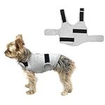 Yuehuam Dog Anxiety Relief Coat, Dog Anxiety Calming Vest Jacket for Thunderstorm Breathable Dogs Shirts with Reflective Strip, Puppy Anxiety Calming Vest Wrap