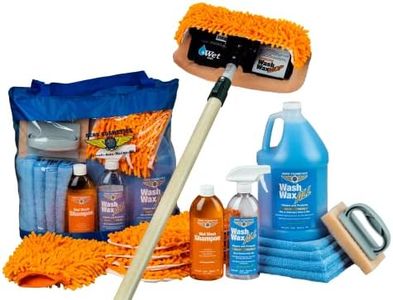 Aero Cosmetics Wet or Waterless Wash Wax Mop Kit - Excellent for Washing Large Vehicles Including Aircraft, Trucks, Trailers, RV, and Boats.