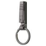 Spigen Metal Fit Titanium Belt Loop Keychain Key Clip for Belt Key Ring Holder Key Chain Clip with Detachable Key Ring Key Chain for Men - Gunmetal