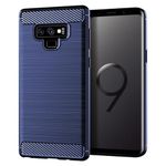 Jhxtech Case for Galaxy Note 9 Case, Samsung Note 9 SM-N960F Case, Ultra Slim Phone Cover with Shock-Absorption Carbon Fiber TPU Rubber Protective Cases for Samsung Galaxy Note 9 Navy Blue