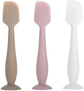 3-Pack Baby Diaper Cream Spatula - Baby Diaper Rash Cream Applicator for Butt Paste Diaper Cream - Diaper Cream Brush for Newborn Baby Essentials (grey, pink, white)