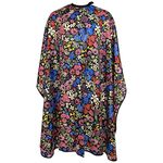 Salon Cape for Women, Hair Cutting Cape with Snaps, Professional Large Barber Stylist Hairdresser Cape, Waterproof & Light Weight & Machine Washable- 63”× 56” (Flowers)