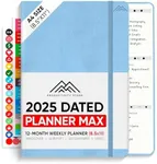 PRODUCTIVITY STORE Pro Max - Dated, 2025 Planner, 8.5" x 11" - The #1 Productivity Planner to Achieve Your 2025 Goals - Planner 2025-2026 - Blue - A4