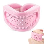 Yirochan Neck Brace for Neck Pain and Support - Silicone Foam Cervicorrect Neck Brace, Adjustable Neck Support Brace Breathable Cervical Collar for Sleeping Relieving Spinal Pain and Pressure (Pink)