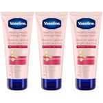 Vaseline Intensive Care Hand Lotion for hands and nails treatment Healthy Hands Stronger Nails hand cream enriched with Keratin 100 ml, 3 pack