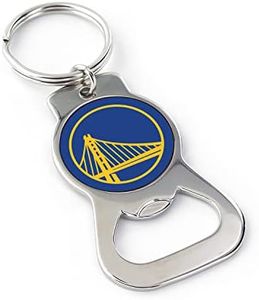 aminco NBA Golden State Warriors Team Color Bottle Opener Keychain