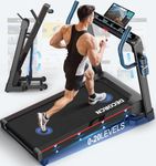 Folding Treadmill for Home, 7HP, 20 Auto Incline, 18km/h, 180KG limited, Foldable Running Machine for Heavy People 150KG or More with 3 APP, LED, Bluetooths, Silent Walking Pad for Home Office Gym