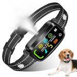 Citronella Bark Collar for Dogs - Spray Dog Training Collar, No Shock Anti Barking Collar with 5 Adjustable Sensitivity Beep/Vibration/Spray, Rechargeable Automatic Stop Barking for Small Large Dogs