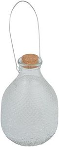 Esschert Design EG21 Wasp Trap Clear Hobnail Glass, Large, 8.75" H