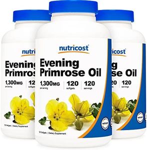 Nutricost Evening Primrose Oil 1,300mg, 120 Softgels - Non-GMO, Gluten Free, 120 Servings