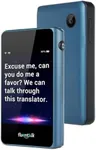 Timekettle, Fluentalk T1 Mini Translator Device No WiFi Needed, Built in 1-Year Global Mobile Data, Supports 40 Languages and Photo Translation, Instant Language Translator for Travelling Blue