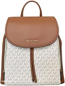 Michael Kors Women's Phoebe Medium Drawstring Backpack Adult Fashion Purse (Vanilla), Vanilla
