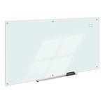 Amazon Basics Glass Dry-Erase Magnetic Board, 244 cm x 122 cm, White