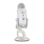 Logitech G Blue Yeti Premium USB Gaming Microphone for Streaming, Blue VO!CE Software, PC, Podcast, Studio, Computer Mic, Exclusive Streamlabs Themes, Special Edition Finish - White