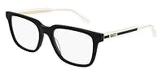 Gucci GG0560ON 005 Eyeglasses Frame Men's Black/Crystal Full Rim Square 55mm, Black/Crystal, Lens-55 Bridge-20 B-41.6 ED-62.7 Temple-145