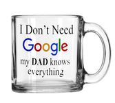 V Kraft "Best DAD Ever Love You DAD Unique Transparent Glass Mug Best Gift for dad,Father's Day Special Mug, Birthday Gift for Daddy, Papa | Pack of 1| Unique and Trendy Stylish Mugs| 330 ml (dd 02)