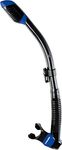 Cressi Unisex Dry Snorkel, Black/Blue Dark, One Size UK